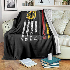 Patriotic Bundesadler Vintage German American Flag Throw Blanket Germany Heritage Pride TS11 Print Your Wear
