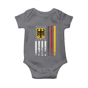 Patriotic Bundesadler Vintage German American Flag Baby Onesie Germany Heritage Pride TS11 Charcoal Print Your Wear