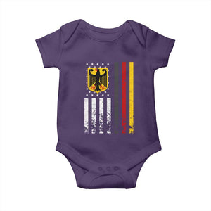 Patriotic Bundesadler Vintage German American Flag Baby Onesie Germany Heritage Pride TS11 Purple Print Your Wear