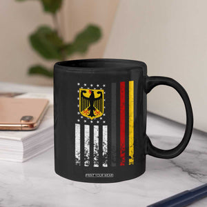 Patriotic Bundesadler Vintage German American Flag Coffee Mug Germany Heritage Pride TS11 Print Your Wear