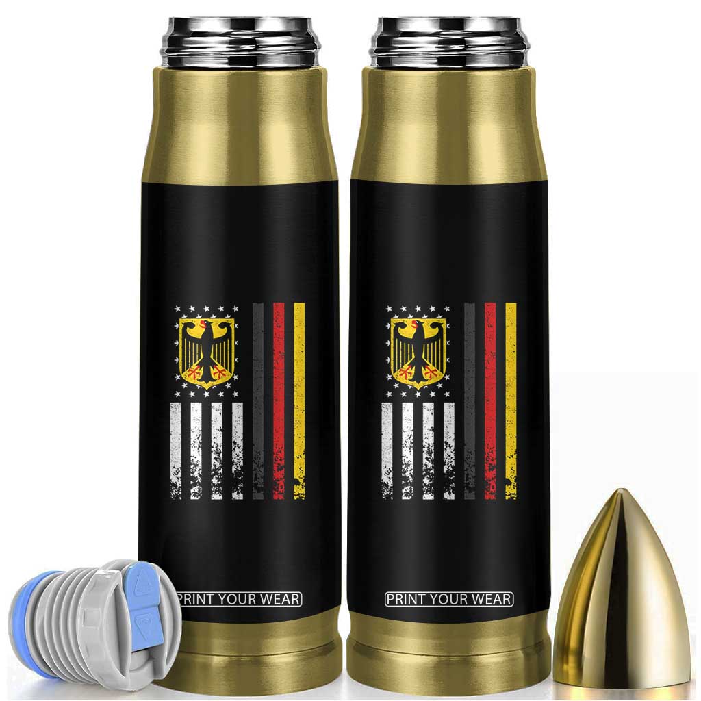 Patriotic Bundesadler Vintage German American Flag Bullet Tumbler Germany Heritage Pride TS11 Black Print Your Wear