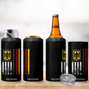 Patriotic Bundesadler Vintage German American Flag 4 in 1 Can Cooler Tumbler Germany Heritage Pride TS11 Print Your Wear