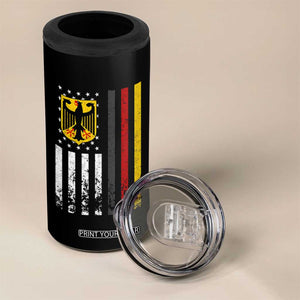 Patriotic Bundesadler Vintage German American Flag 4 in 1 Can Cooler Tumbler Germany Heritage Pride TS11 Print Your Wear