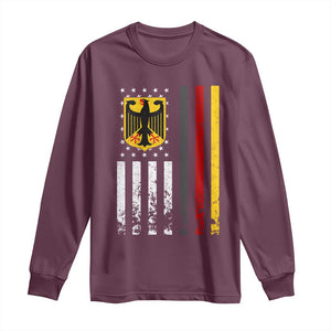 Patriotic Bundesadler Vintage German American Flag Long Sleeve Shirt Germany Heritage Pride TS11 Maroon Print Your Wear