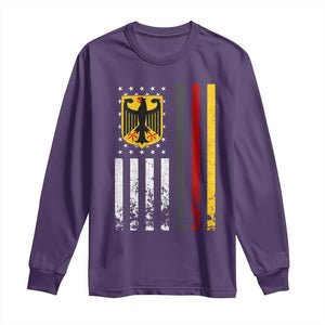 Patriotic Bundesadler Vintage German American Flag Long Sleeve Shirt Germany Heritage Pride TS11 Purple Print Your Wear