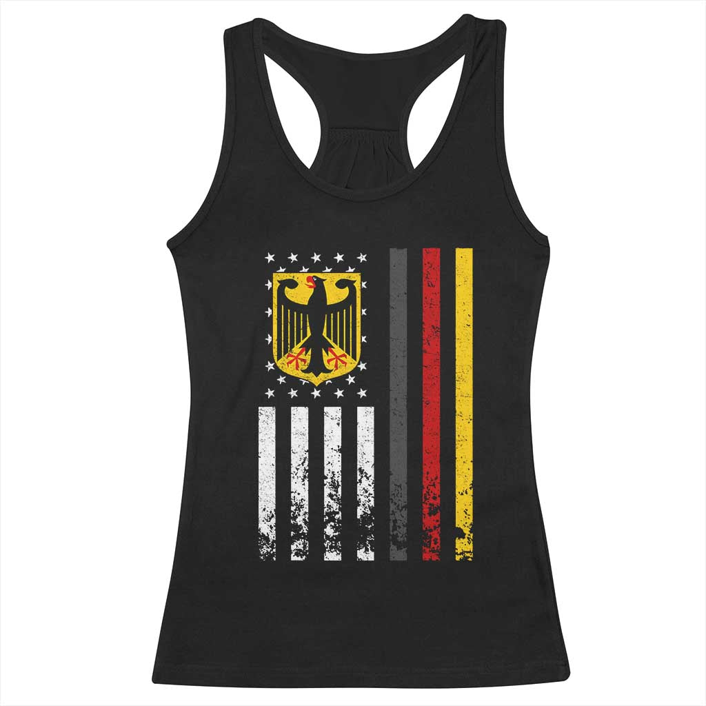 Patriotic Bundesadler Vintage German American Flag Racerback Tank Top Germany Heritage Pride TS11 Black Print Your Wear