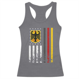 Patriotic Bundesadler Vintage German American Flag Racerback Tank Top Germany Heritage Pride TS11 Charcoal Print Your Wear