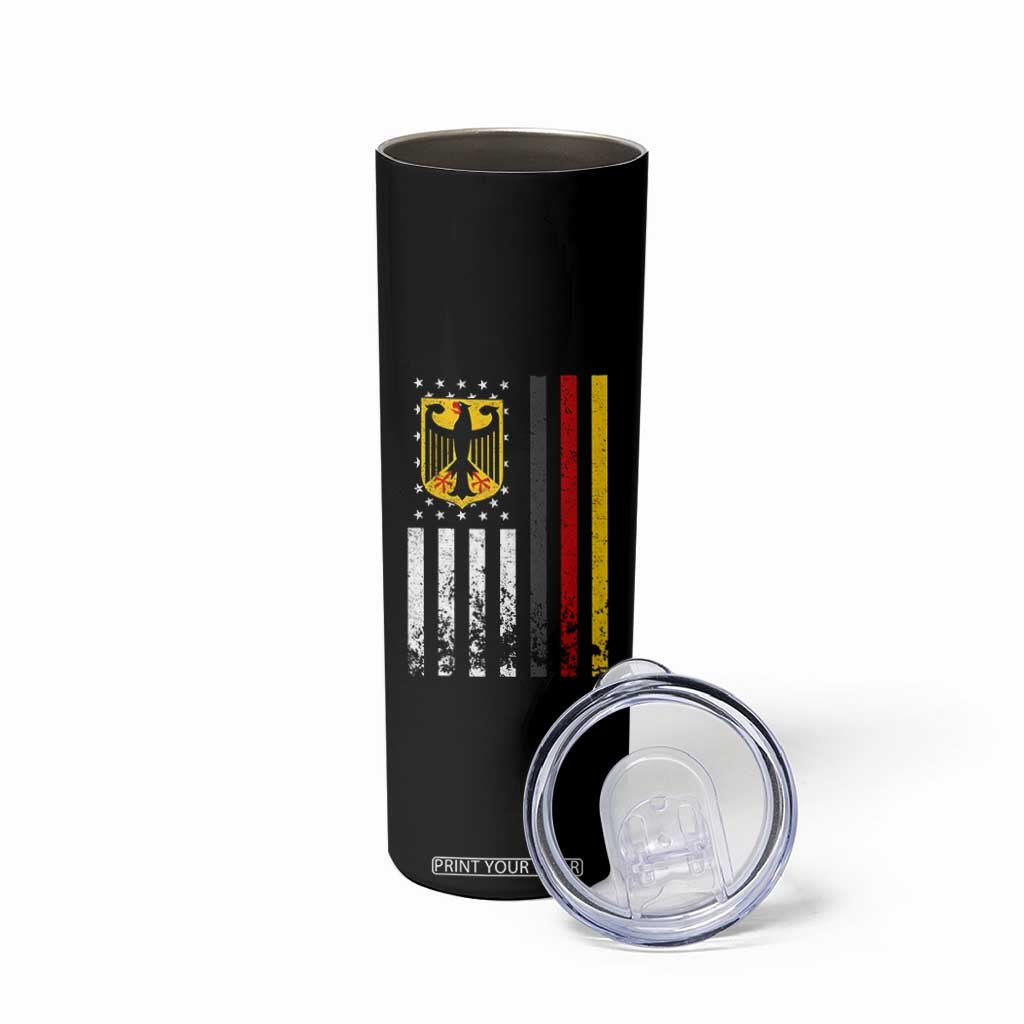 Patriotic Bundesadler Vintage German American Flag Skinny Tumbler Germany Heritage Pride TS11 Print Your Wear