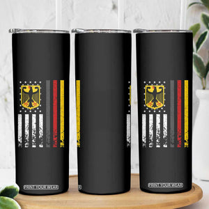 Patriotic Bundesadler Vintage German American Flag Skinny Tumbler Germany Heritage Pride TS11 Print Your Wear