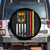 Patriotic Bundesadler Vintage German American Flag Spare Tire Cover Germany Heritage Pride TS11 No hole Black Print Your Wear