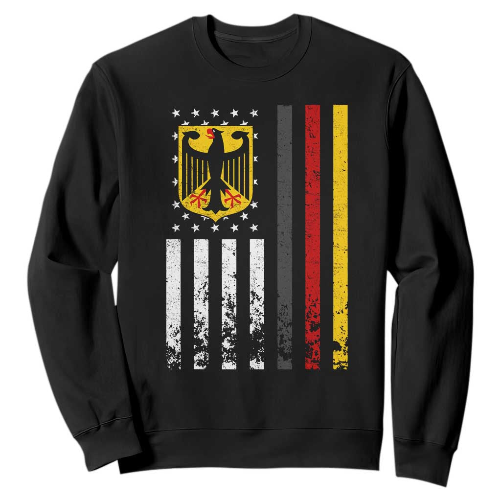 Patriotic Bundesadler Vintage German American Flag Sweatshirt Germany Heritage Pride TS11 Black Print Your Wear
