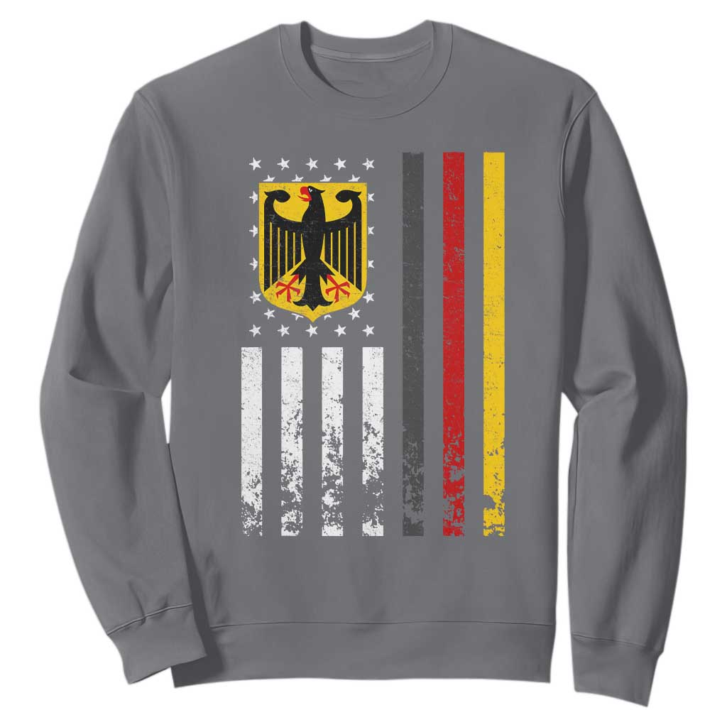 Patriotic Bundesadler Vintage German American Flag Sweatshirt Germany Heritage Pride TS11 Charcoal Print Your Wear