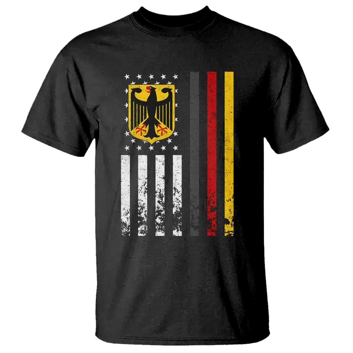 Patriotic Bundesadler Vintage German American Flag T Shirt Germany Heritage Pride TS11 Black Print Your Wear