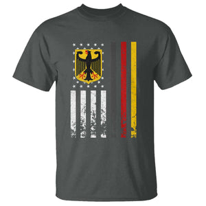 Patriotic Bundesadler Vintage German American Flag T Shirt Germany Heritage Pride TS11 Dark Heather Print Your Wear