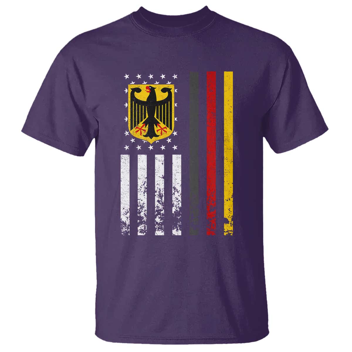 Patriotic Bundesadler Vintage German American Flag T Shirt Germany Heritage Pride TS11 Purple Print Your Wear