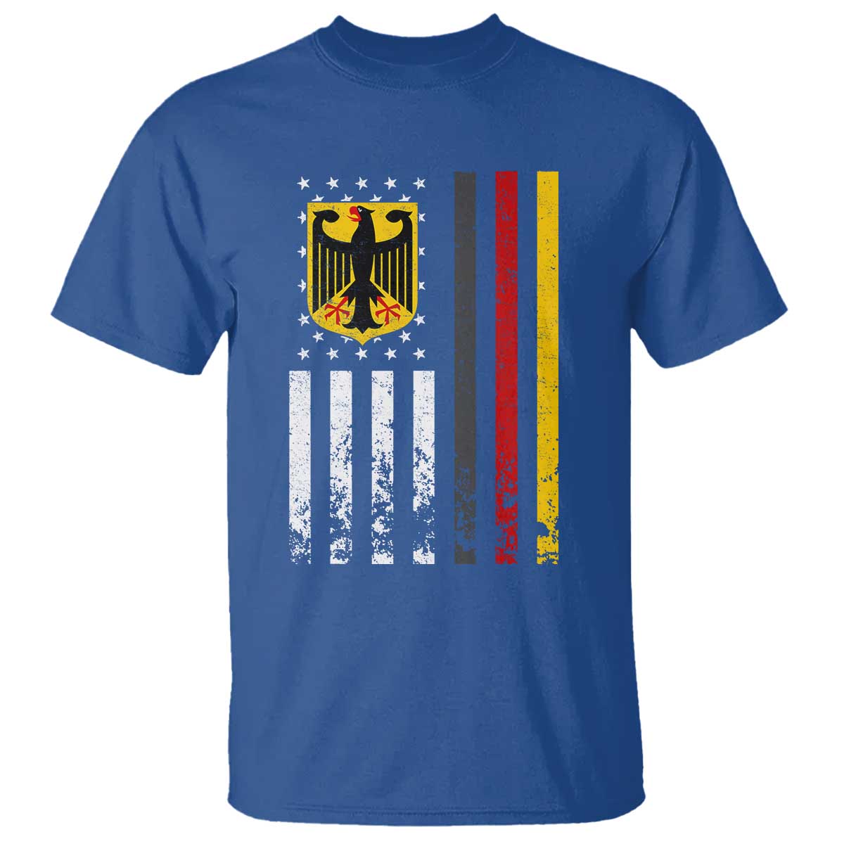 Patriotic Bundesadler Vintage German American Flag T Shirt Germany Heritage Pride TS11 Royal Blue Print Your Wear