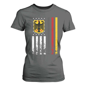 Patriotic Bundesadler Vintage German American Flag T Shirt For Women Germany Heritage Pride TS11 Dark Heather Print Your Wear