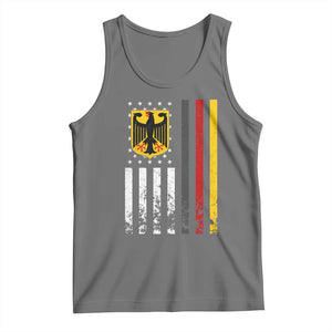 Patriotic Bundesadler Vintage German American Flag Tank Top Germany Heritage Pride TS11 Black Heather Print Your Wear