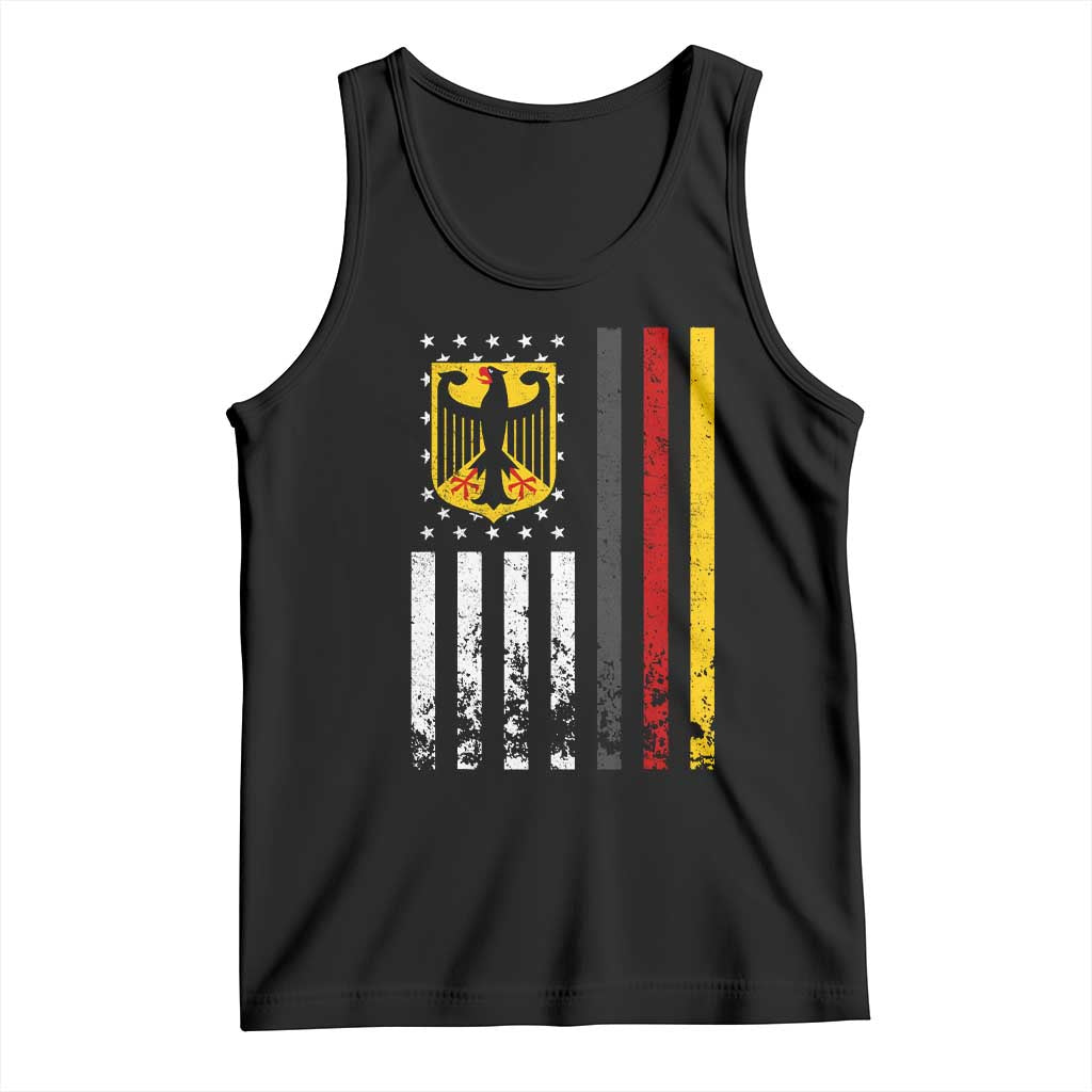 Patriotic Bundesadler Vintage German American Flag Tank Top Germany Heritage Pride TS11 Black Print Your Wear
