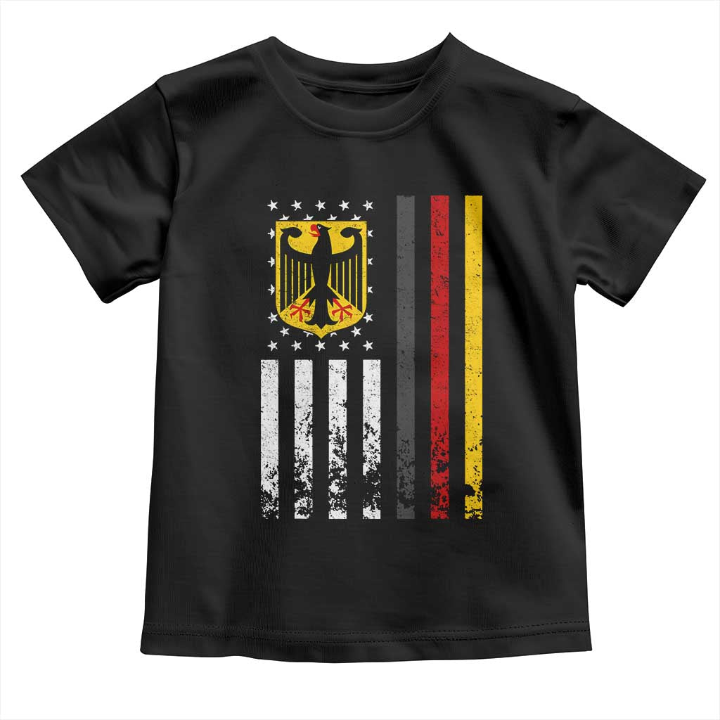 Patriotic Bundesadler Vintage German American Flag Toddler T Shirt Germany Heritage Pride TS11 Black Print Your Wear