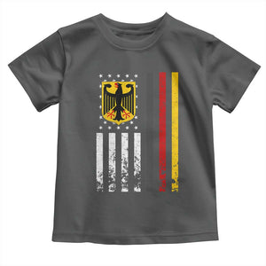 Patriotic Bundesadler Vintage German American Flag Toddler T Shirt Germany Heritage Pride TS11 Dark Heather Print Your Wear