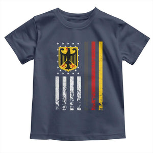 Patriotic Bundesadler Vintage German American Flag Toddler T Shirt Germany Heritage Pride TS11 Navy Print Your Wear
