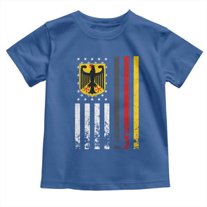 Patriotic Bundesadler Vintage German American Flag Toddler T Shirt Germany Heritage Pride TS11 Royal Blue Print Your Wear
