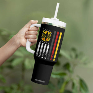 Patriotic Bundesadler Vintage German American Flag Tumbler With Handle Germany Heritage Pride TS11 Print Your Wear