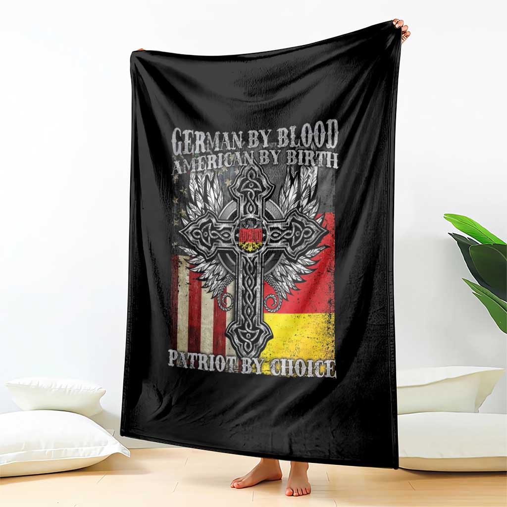 German By Blood American By Birth Patriot By Choice Throw Blanket German Americans TS11 Print Your Wear