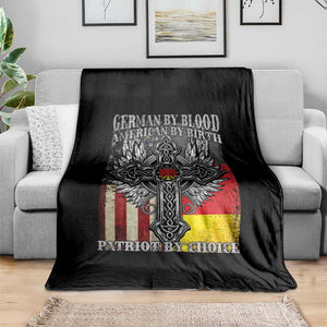 German By Blood American By Birth Patriot By Choice Throw Blanket German Americans TS11 Print Your Wear