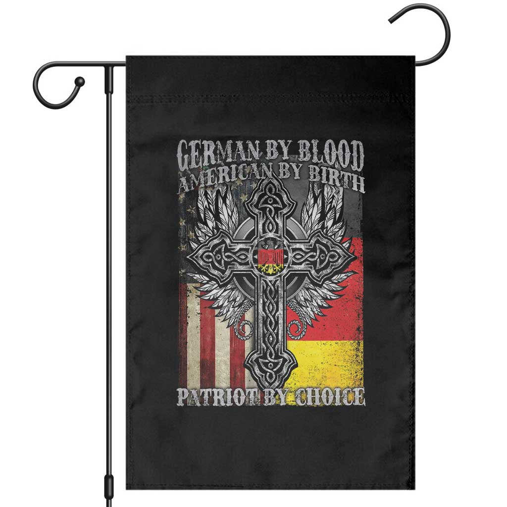 German By Blood American By Birth Patriot By Choice Garden Flag German Americans TS11 Black Print Your Wear