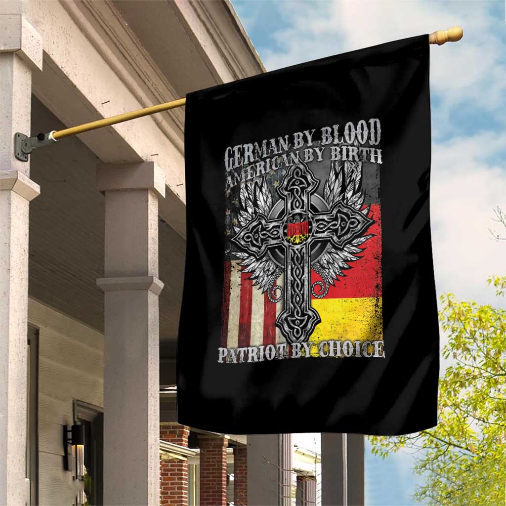 German By Blood American By Birth Patriot By Choice Garden Flag German Americans TS11 Print Your Wear