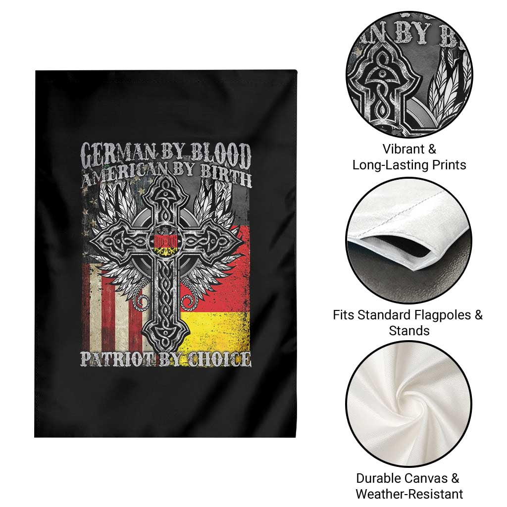German By Blood American By Birth Patriot By Choice Garden Flag German Americans TS11 Print Your Wear