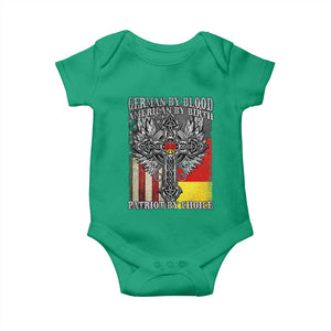 German By Blood American By Birth Patriot By Choice Baby Onesie German Americans TS11 Irish Green Print Your Wear