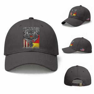 German By Blood American By Birth Patriot By Choice Baseball Cap German Americans TS11 Baseball Cap Universal Fit Dark Gray Print Your Wear