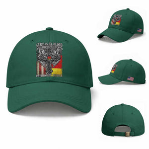 German By Blood American By Birth Patriot By Choice Baseball Cap German Americans TS11 Baseball Cap Universal Fit Irish Green Print Your Wear