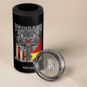 German By Blood American By Birth Patriot By Choice 4 in 1 Can Cooler Tumbler German Americans TS11 Print Your Wear