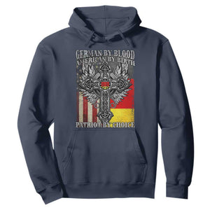 German By Blood American By Birth Patriot By Choice Hoodie German Americans TS11 Navy Print Your Wear