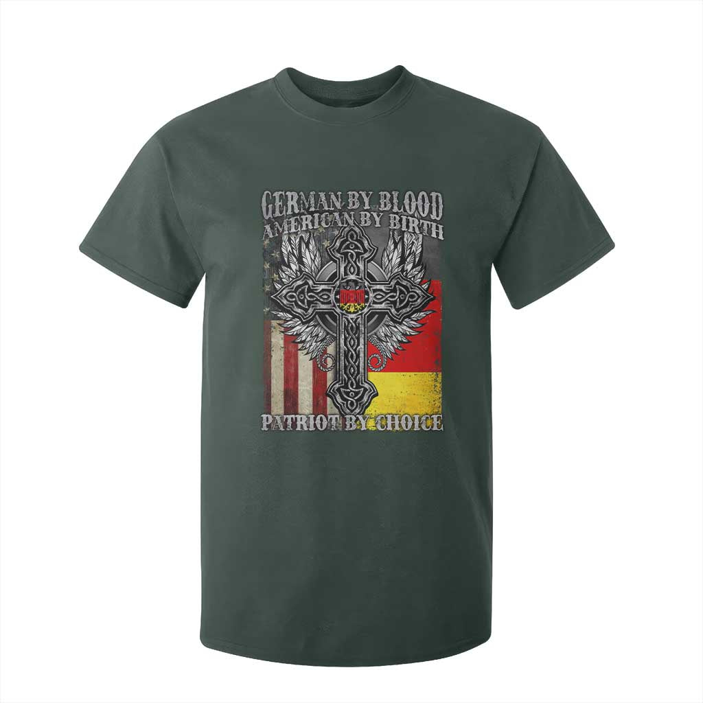 German By Blood American By Birth Patriot By Choice T Shirt For Kid German Americans TS11 Dark Forest Green Print Your Wear