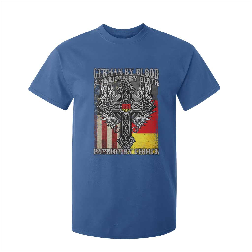 German By Blood American By Birth Patriot By Choice T Shirt For Kid German Americans TS11 Royal Blue Print Your Wear