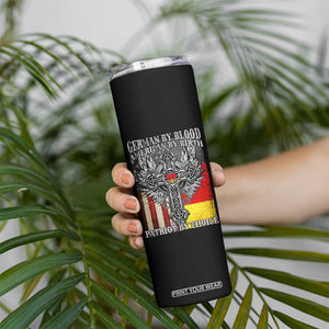 German By Blood American By Birth Patriot By Choice Skinny Tumbler German Americans TS11 Print Your Wear