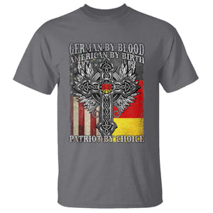 German By Blood American By Birth Patriot By Choice T Shirt German Americans TS11 Charcoal Print Your Wear