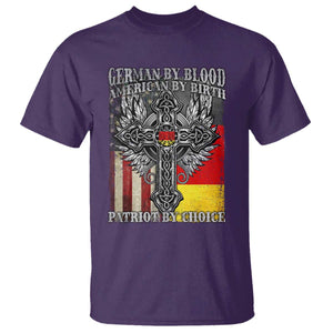 German By Blood American By Birth Patriot By Choice T Shirt German Americans TS11 Purple Print Your Wear