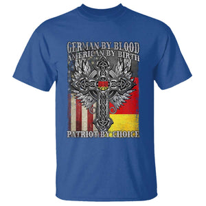 German By Blood American By Birth Patriot By Choice T Shirt German Americans TS11 Royal Blue Print Your Wear