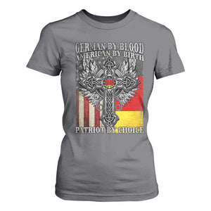 German By Blood American By Birth Patriot By Choice T Shirt For Women German Americans TS11 Charcoal Print Your Wear