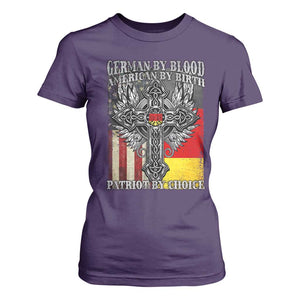 German By Blood American By Birth Patriot By Choice T Shirt For Women German Americans TS11 Purple Print Your Wear