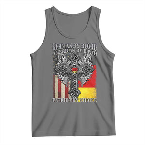 German By Blood American By Birth Patriot By Choice Tank Top German Americans TS11 Black Heather Print Your Wear