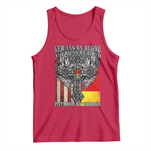 German By Blood American By Birth Patriot By Choice Tank Top German Americans TS11 Red Print Your Wear