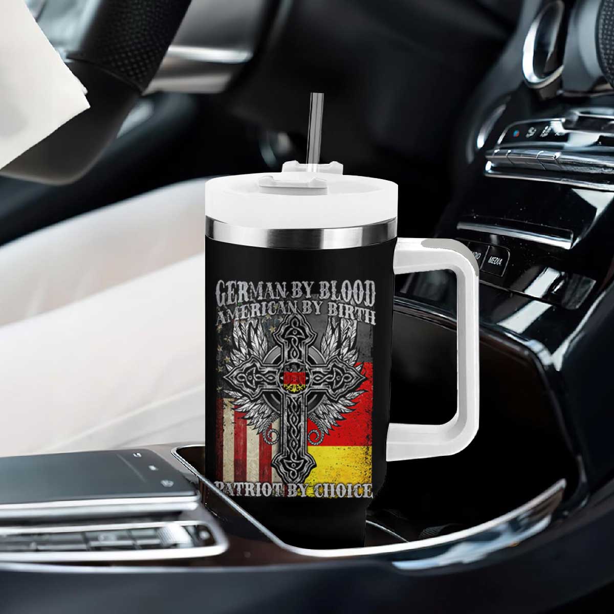 German By Blood American By Birth Patriot By Choice Tumbler With Handle German Americans TS11 Print Your Wear