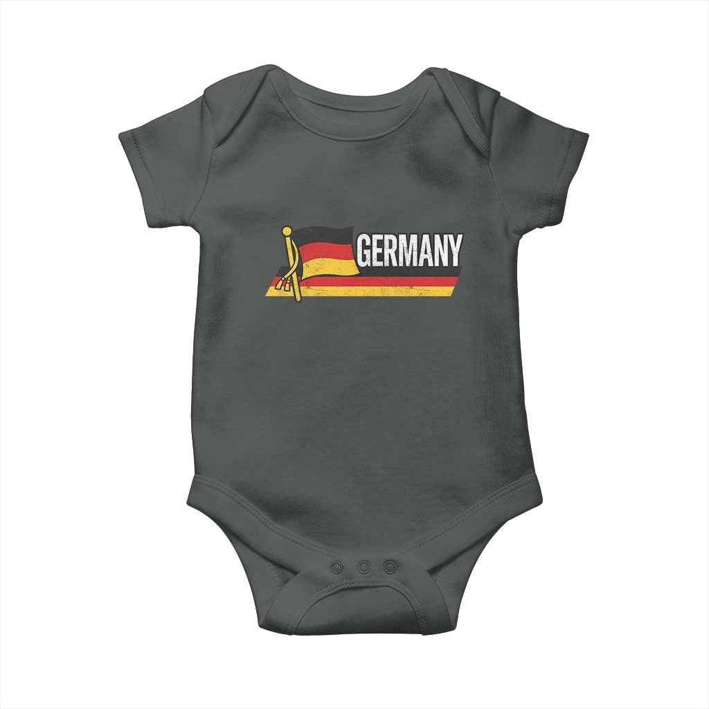 German Heritage Pride Germany Flag Baby Onesie TS11 Dark Heather Print Your Wear